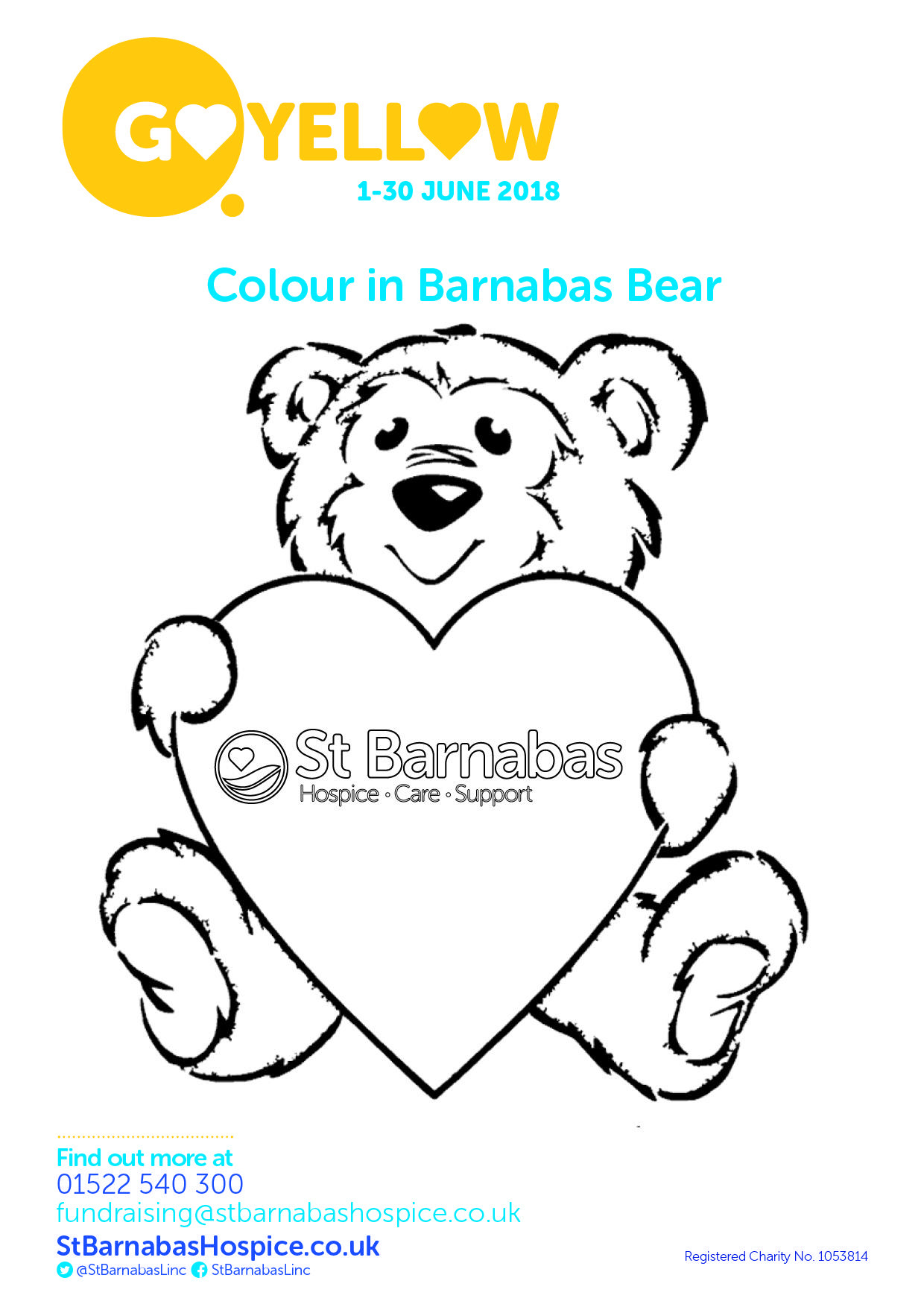 Go Yellow Colouring Poster