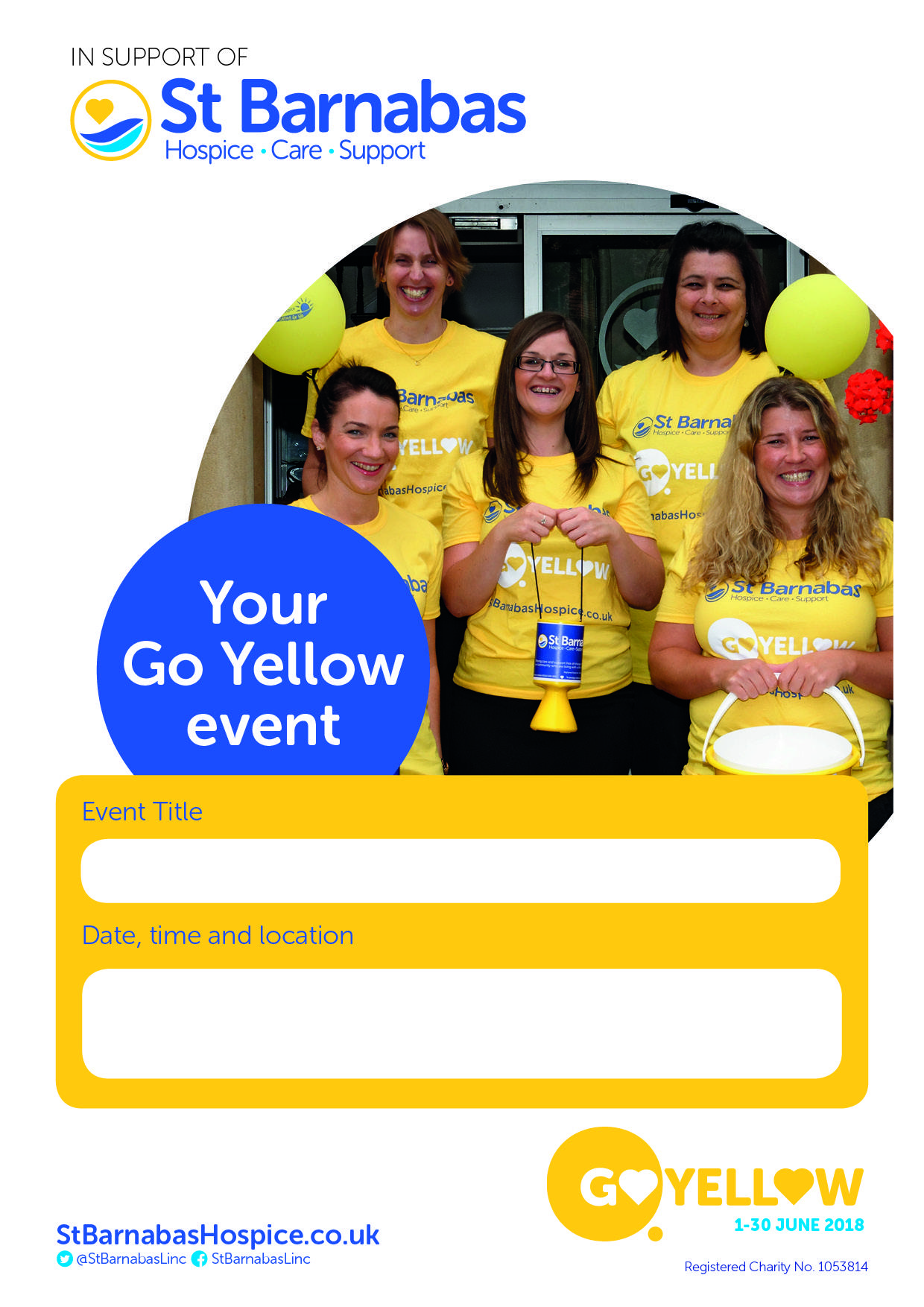 Go Yellow Your Event Poster