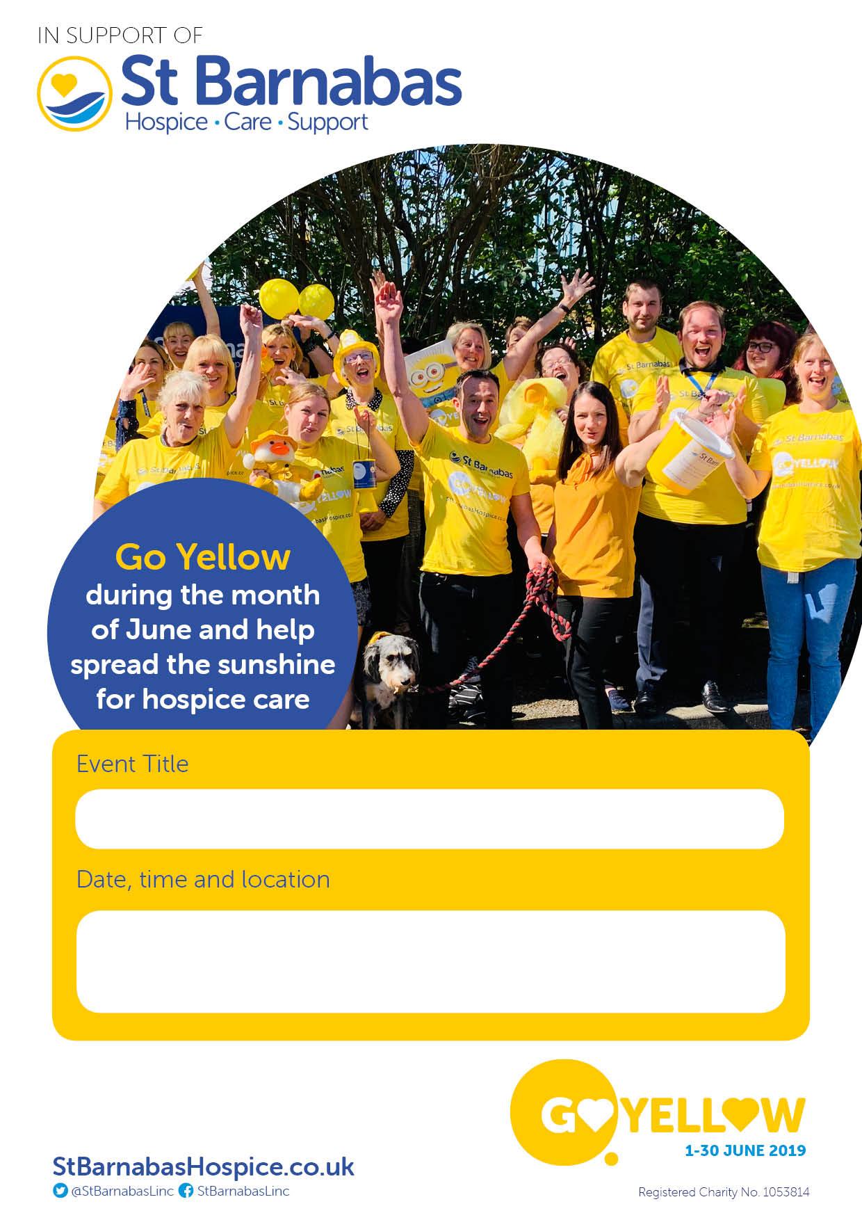 Go Yellow Your Event Poster