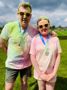 John and Eleanor at the Colour Dash