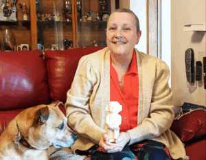 Michelle Edwards, a patient of St Barnabas who receives Hospice at Home care.