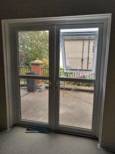 Patio doors in the Inpatient Unit in Lincoln which is currently under refurbishment