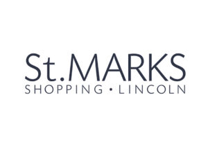 St Marks Shopping Centre in Lincoln logo in black on white background