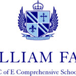 The logo of William Farr C of E Comprehensive School.