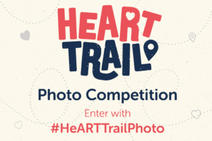 Heart Trail photo competition, use the hashtag #HeARTTrailPhoto on social media to enter.