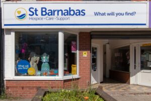 Exterior of St Barnabas charity shop in Mablethorpe