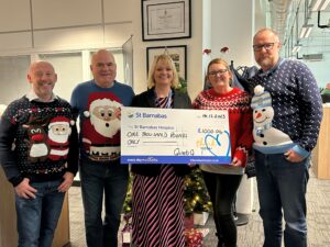 Qinetiq cheque presentation