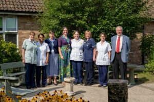 St Barnabas clinical staff and nurses facing camera