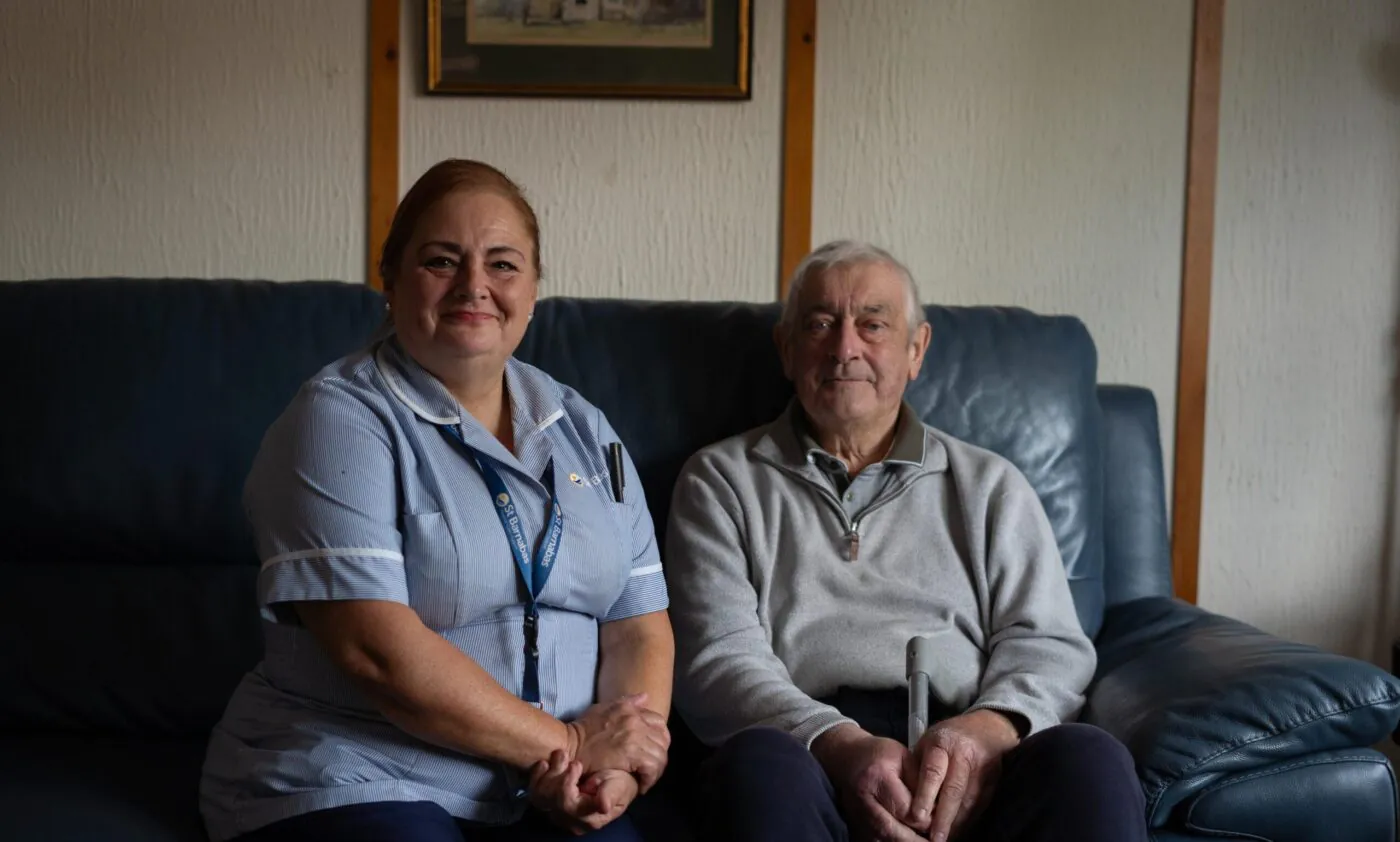Nurse Julie with Patient (Hospice at Home Care)