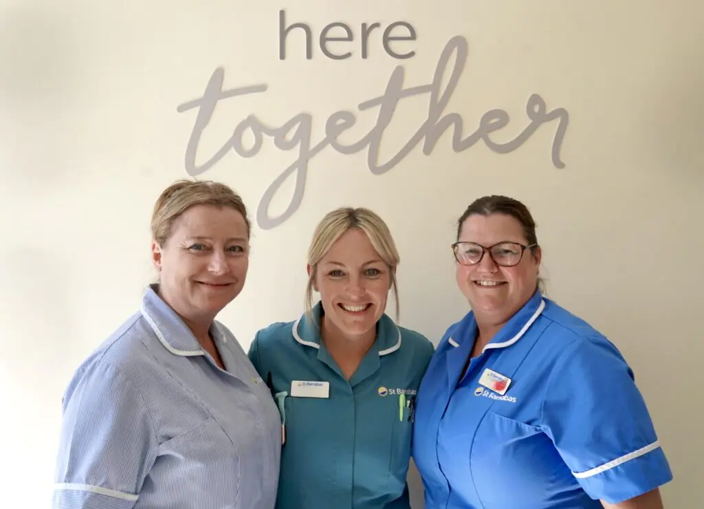 Three St Barnabas IPU Nurses together