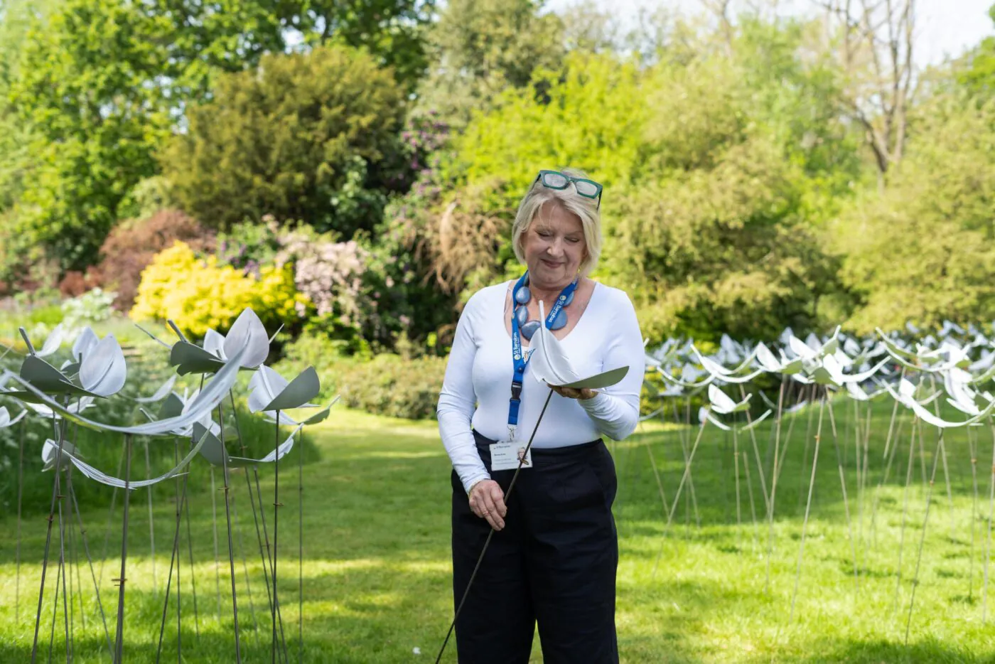St Barnabas Head of Wellbeing at Feathers Display