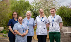 Group photo of St Barnabas clinical staff
